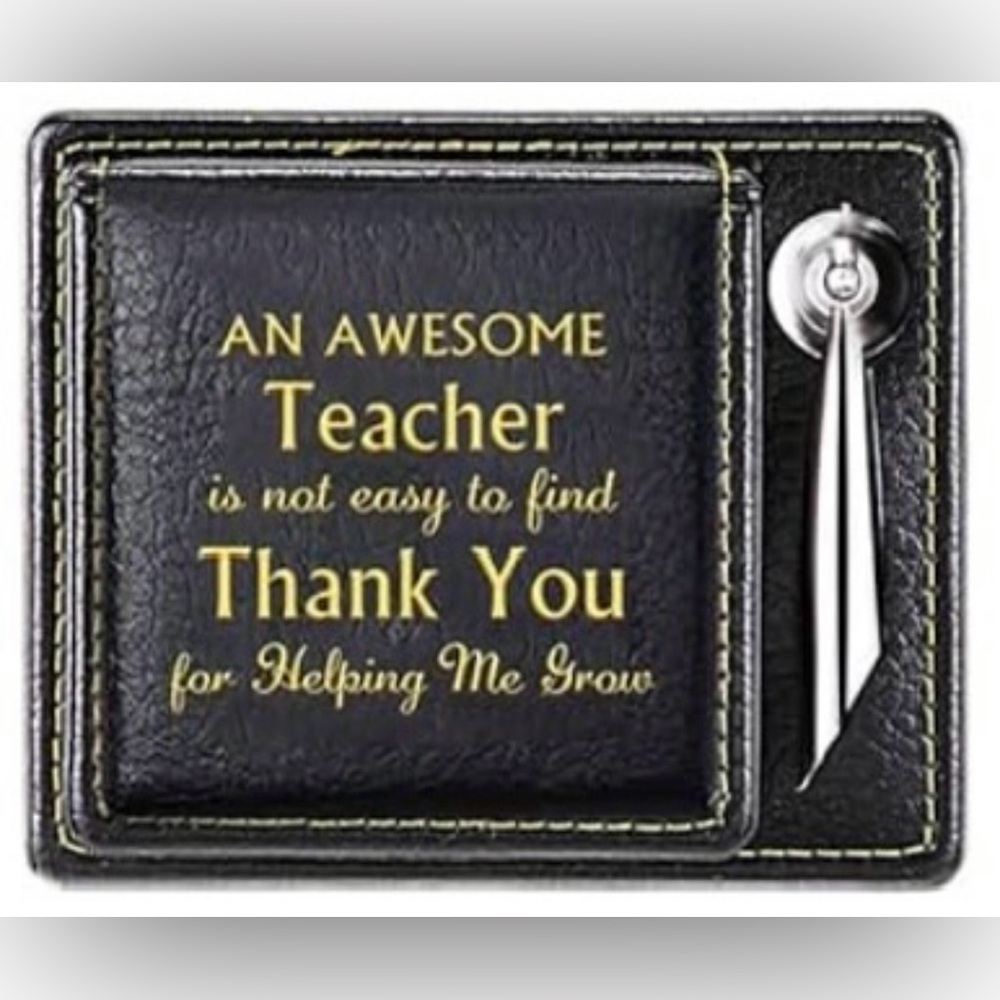Teacher Inspirational Desk Organizer with Notepad & Pen Holder #5